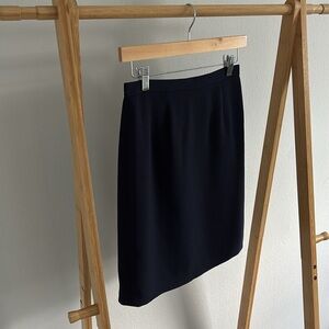 Petite Sophisticate Navy Pencil Skirt